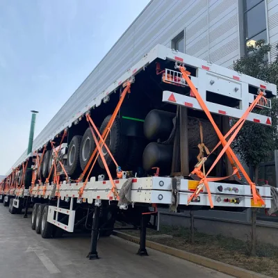 3 axle 40ft 45ft flatbed semi trailer